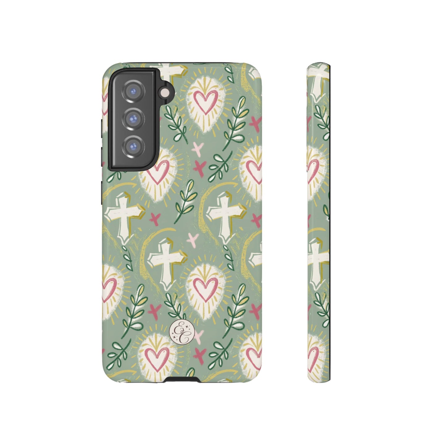Christian Cross Boho Pattern Tough Phone Case
