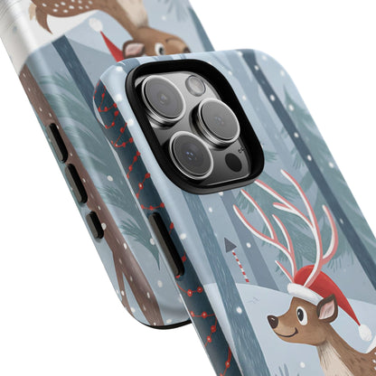 Reindeer in Winter Wonderland Tough Phone Case