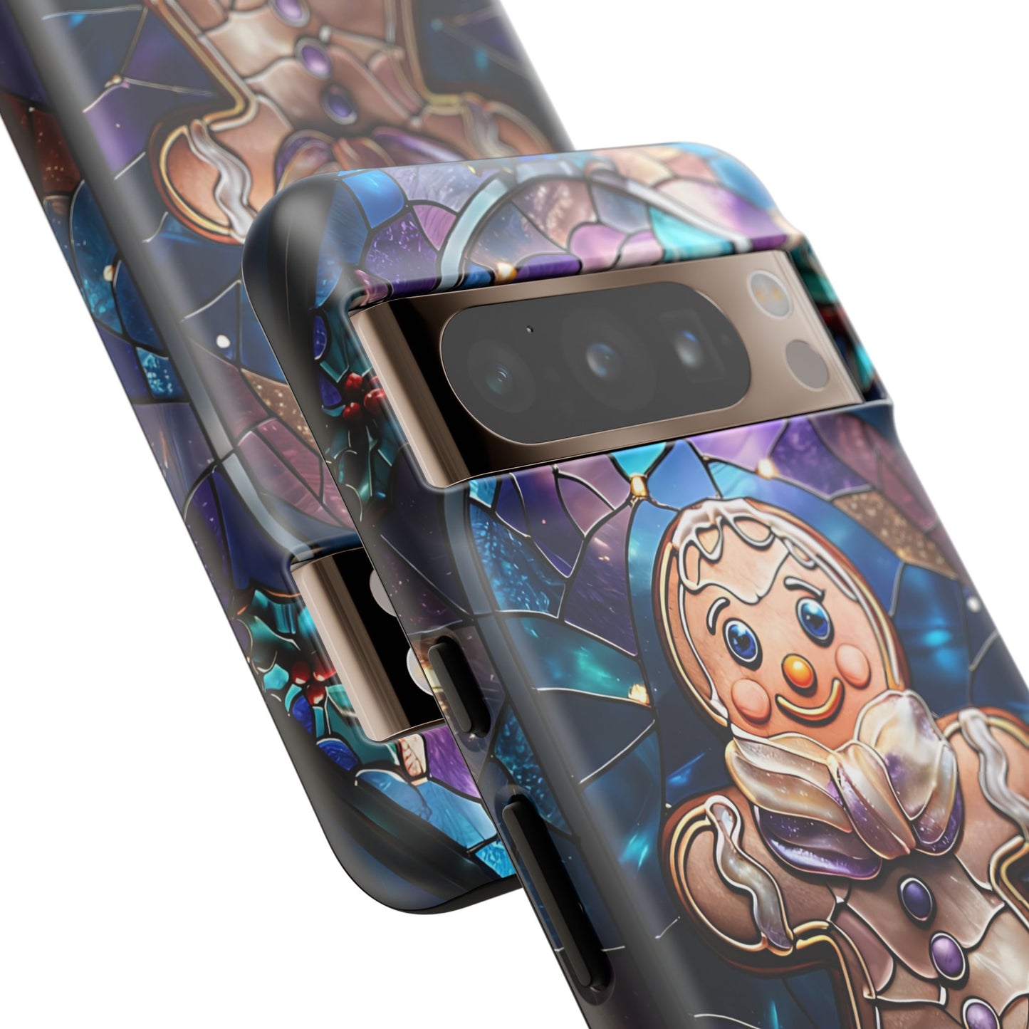 Gingerbread Man Stained Glass Tough Phone Case