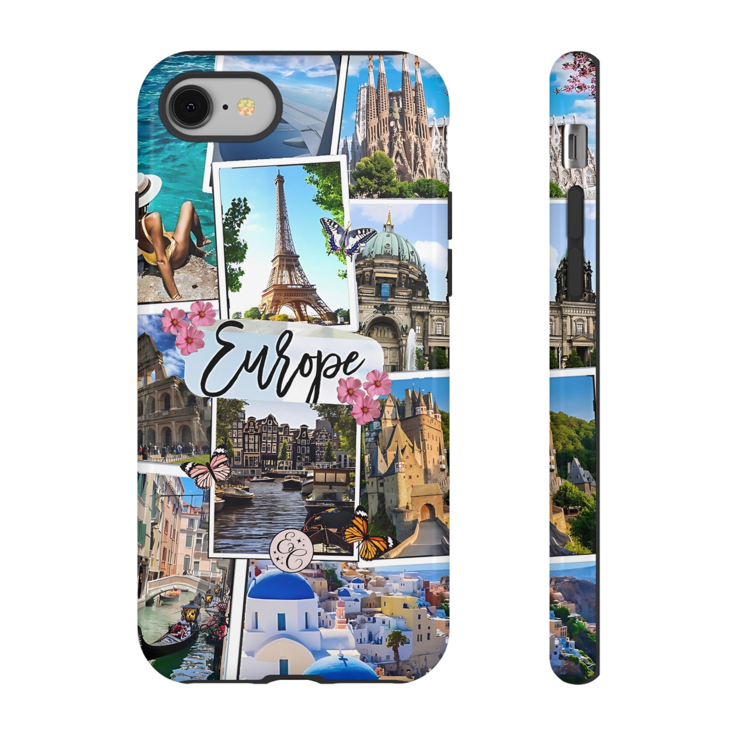 Europe Travel Collage Tough Phone Case