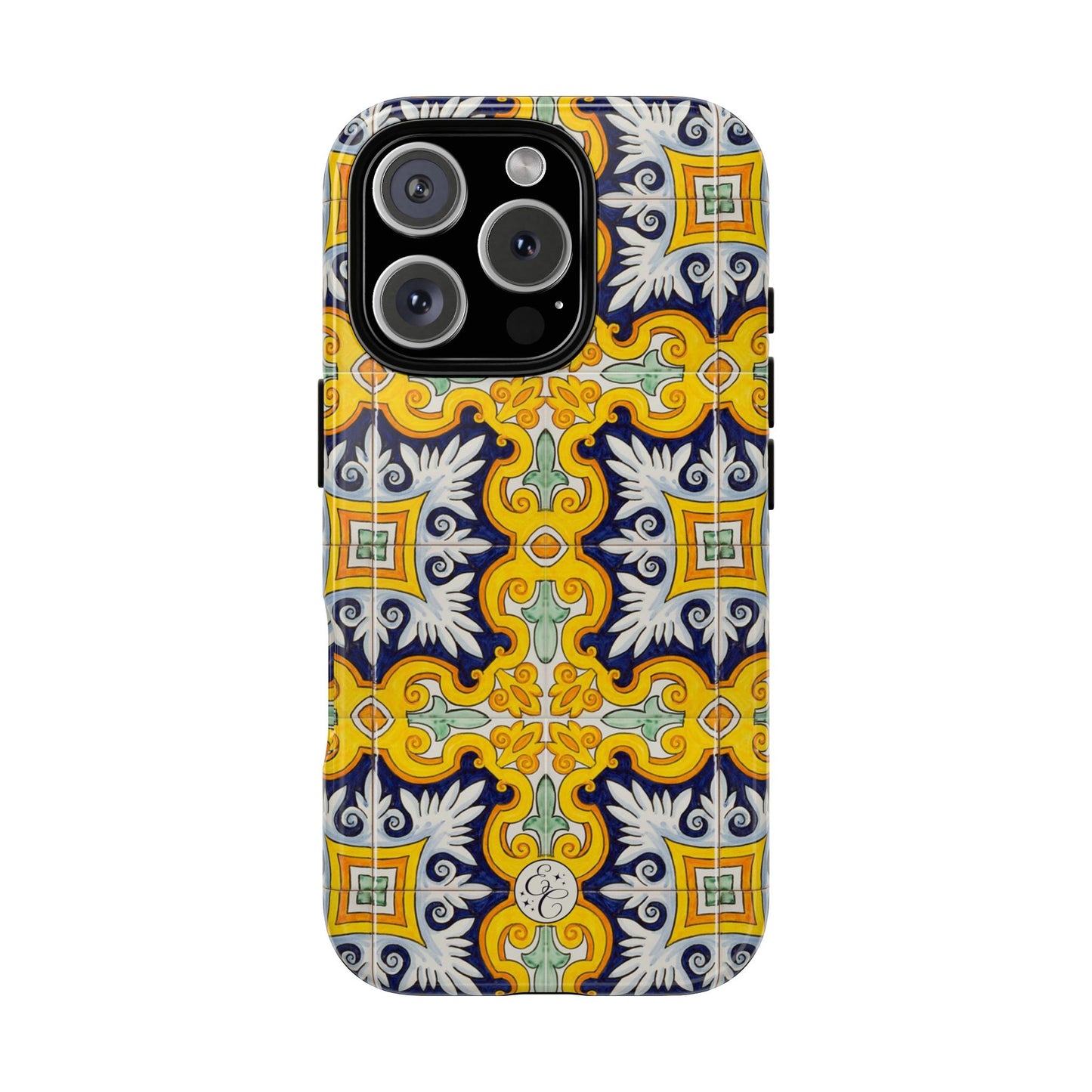 Vintage Floral Tile Tough Phone Case