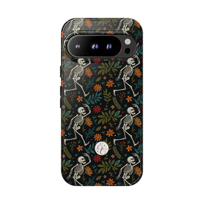 Halloween Boho Skeleton Pattern Tough Phone Case