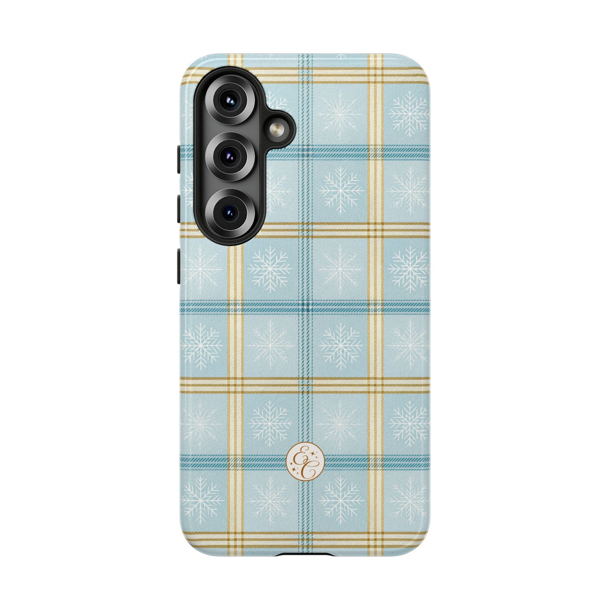 Blue Winter Plaid Phone Case