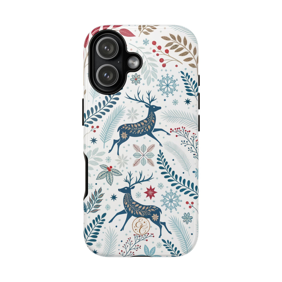 Blue Winter Deer Phone Case