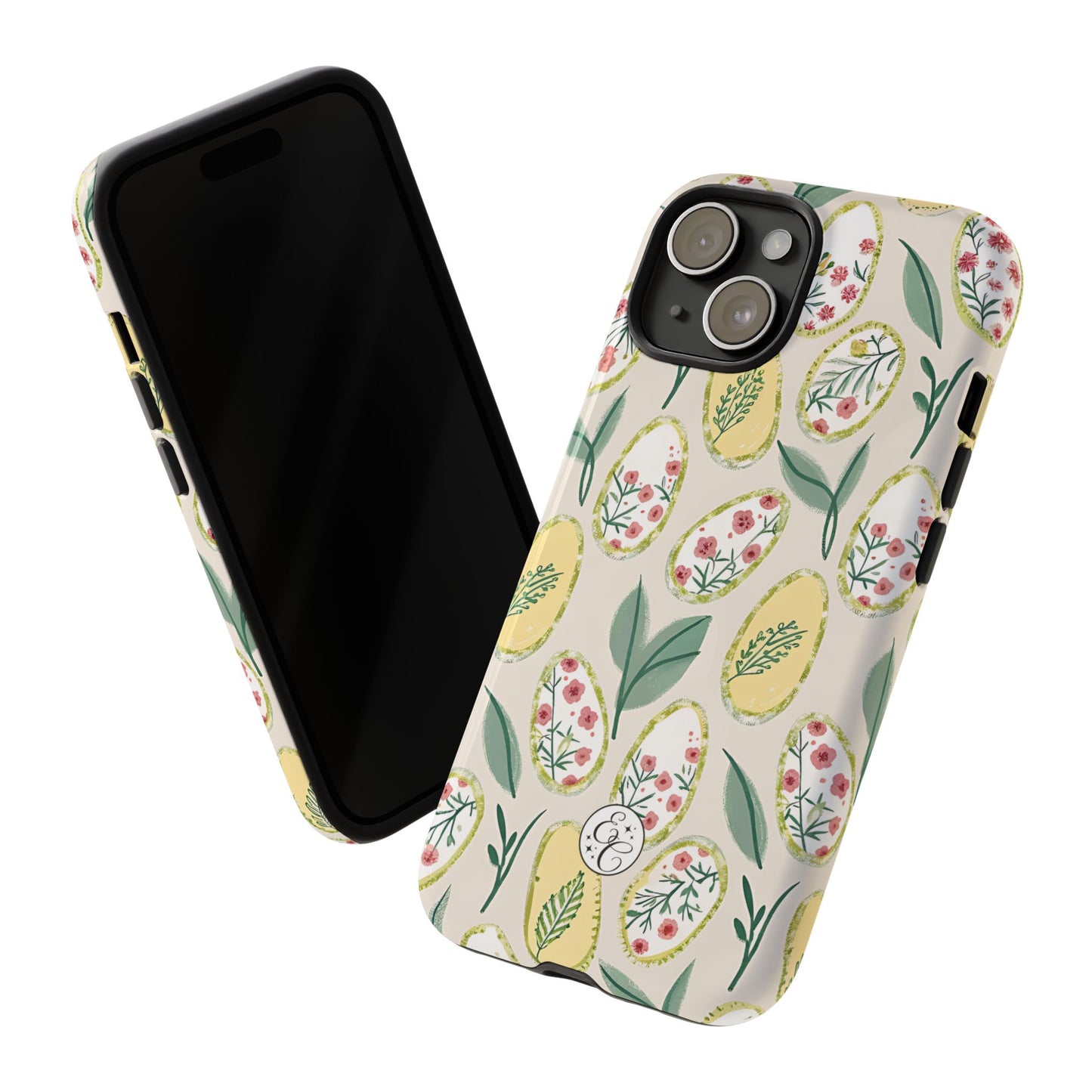 Floral Easter Egg Pattern Tough Phone Case