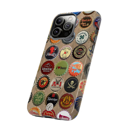 Beer Bottle Caps Tough Phone Case