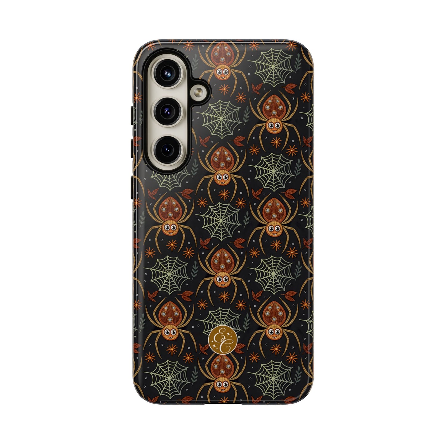Boho Halloween Spider Pattern Tough Phone Case