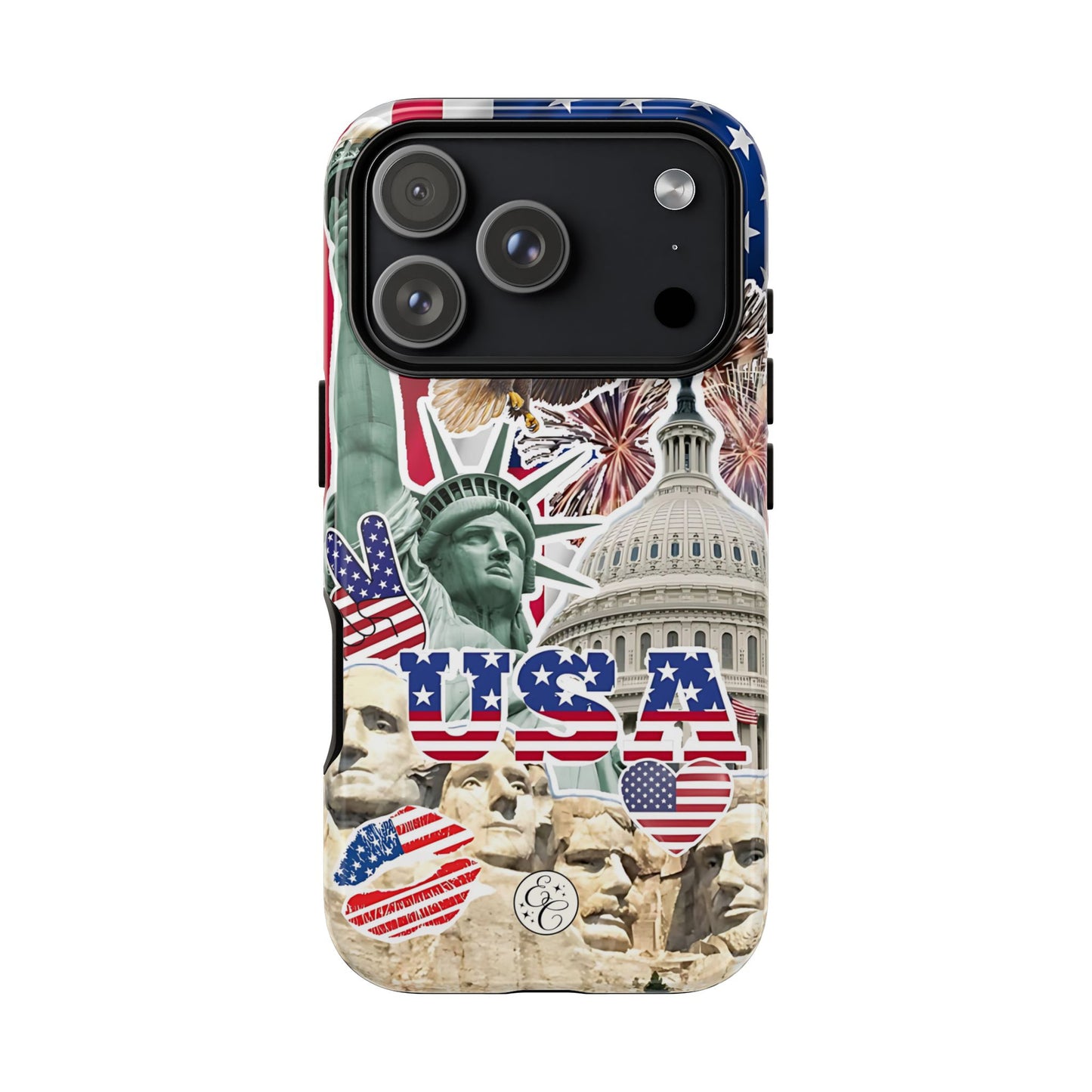 Patriotic USA Collage Tough Phone Case