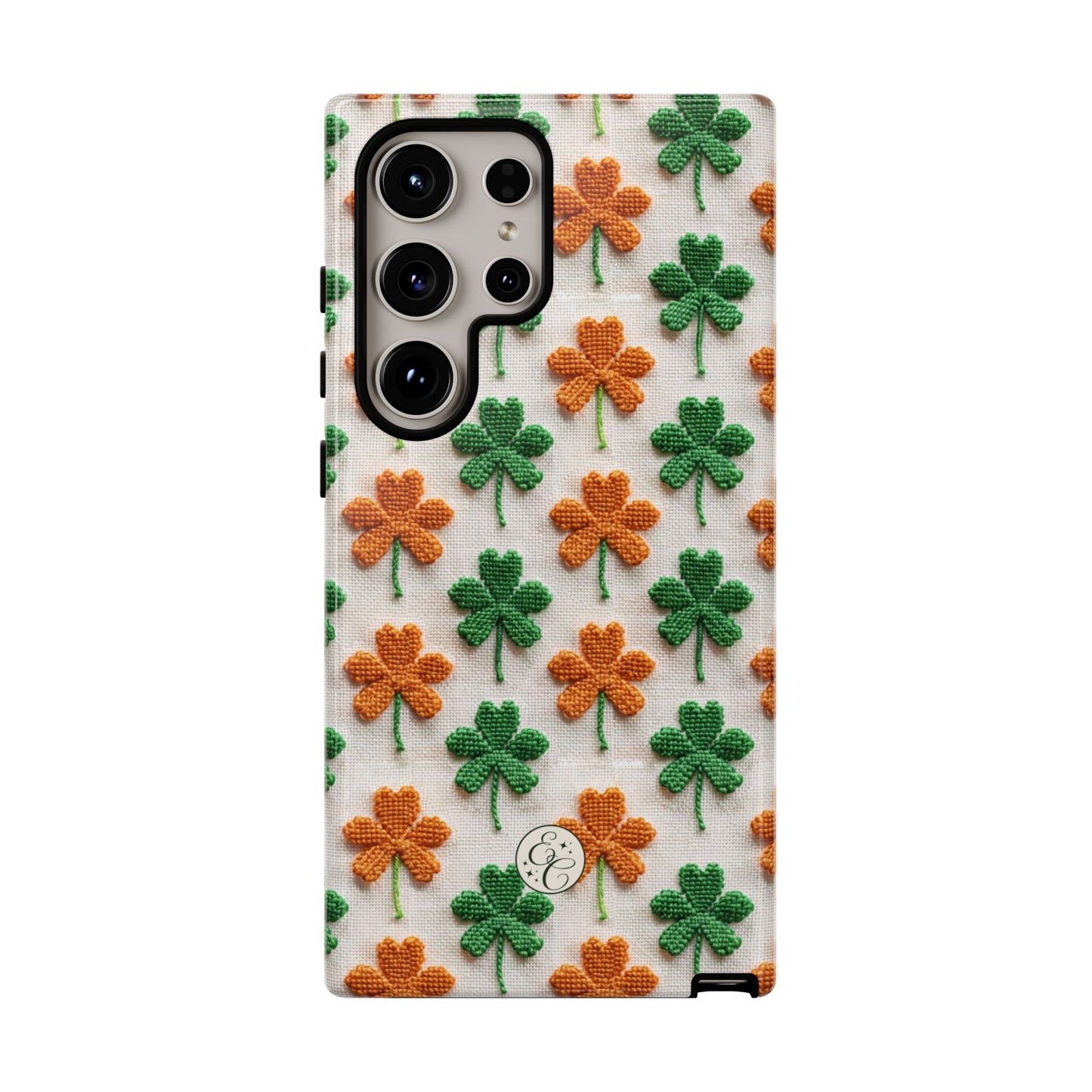 Lucky Shamrock Pattern Tough Phone Case