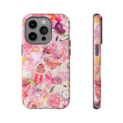 Pink Collage Tough Phone Case