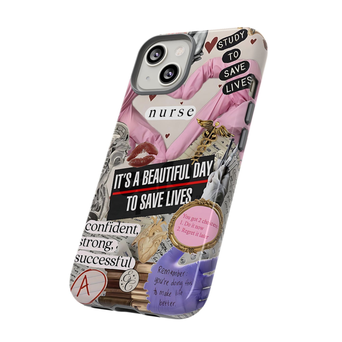 Nurse Inspirational Collage Tough Phone Case