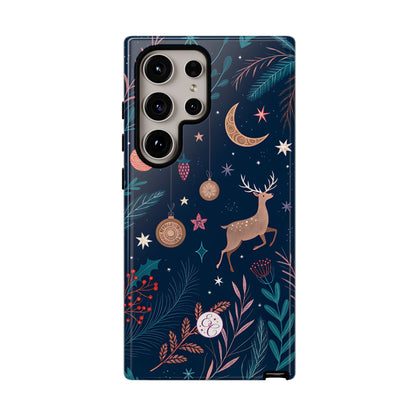 Boho Christmas Reindeer Tough Phone Case