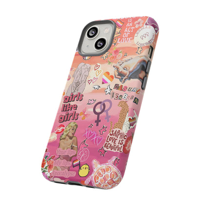 Lesbian Collage Tough Phone Case