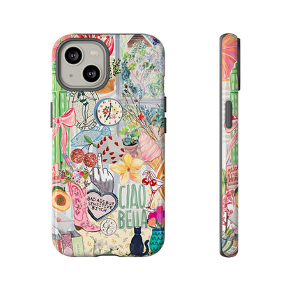 Coquette Art Collage Tough Phone Case