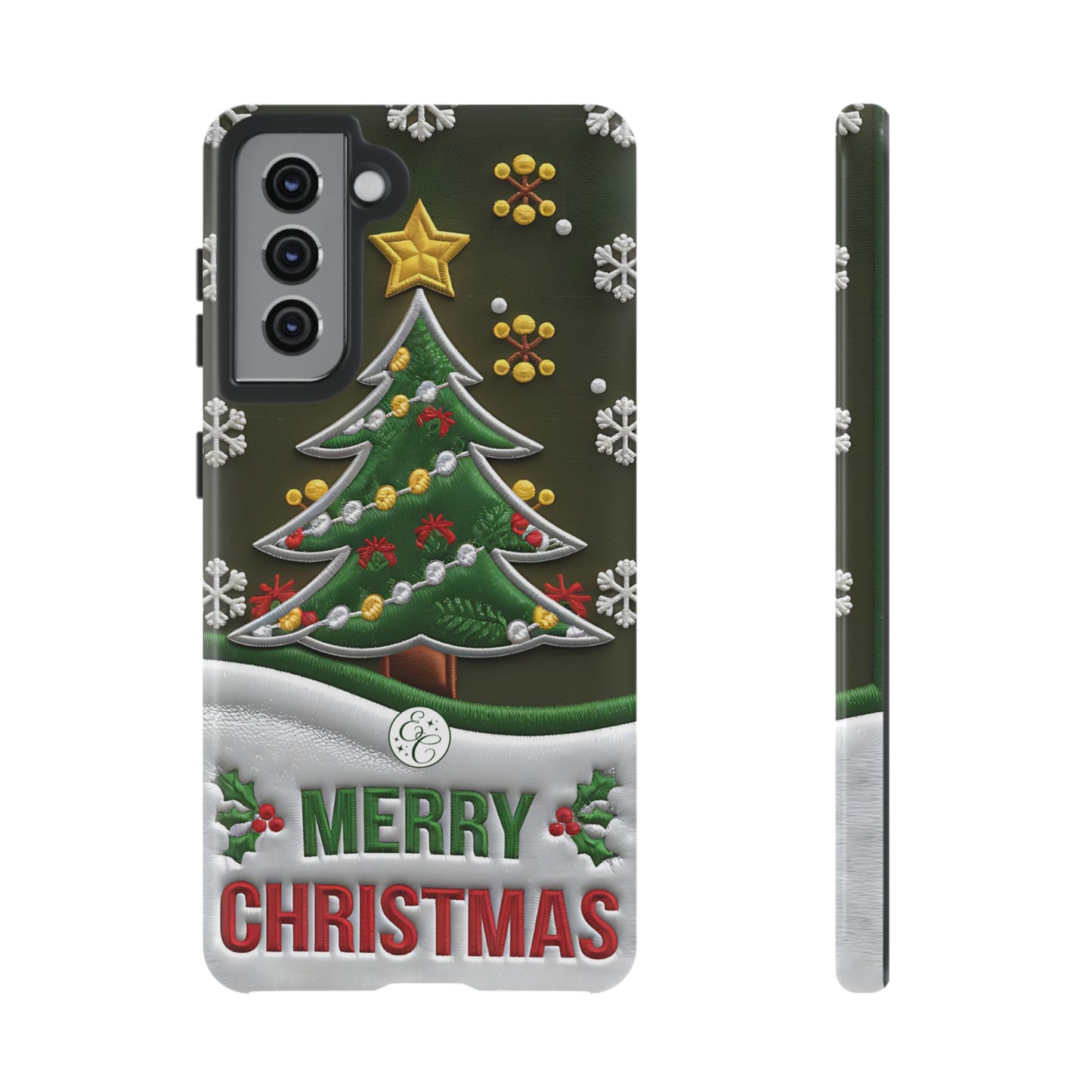 Merry Christmas Tree Tough Phone Case