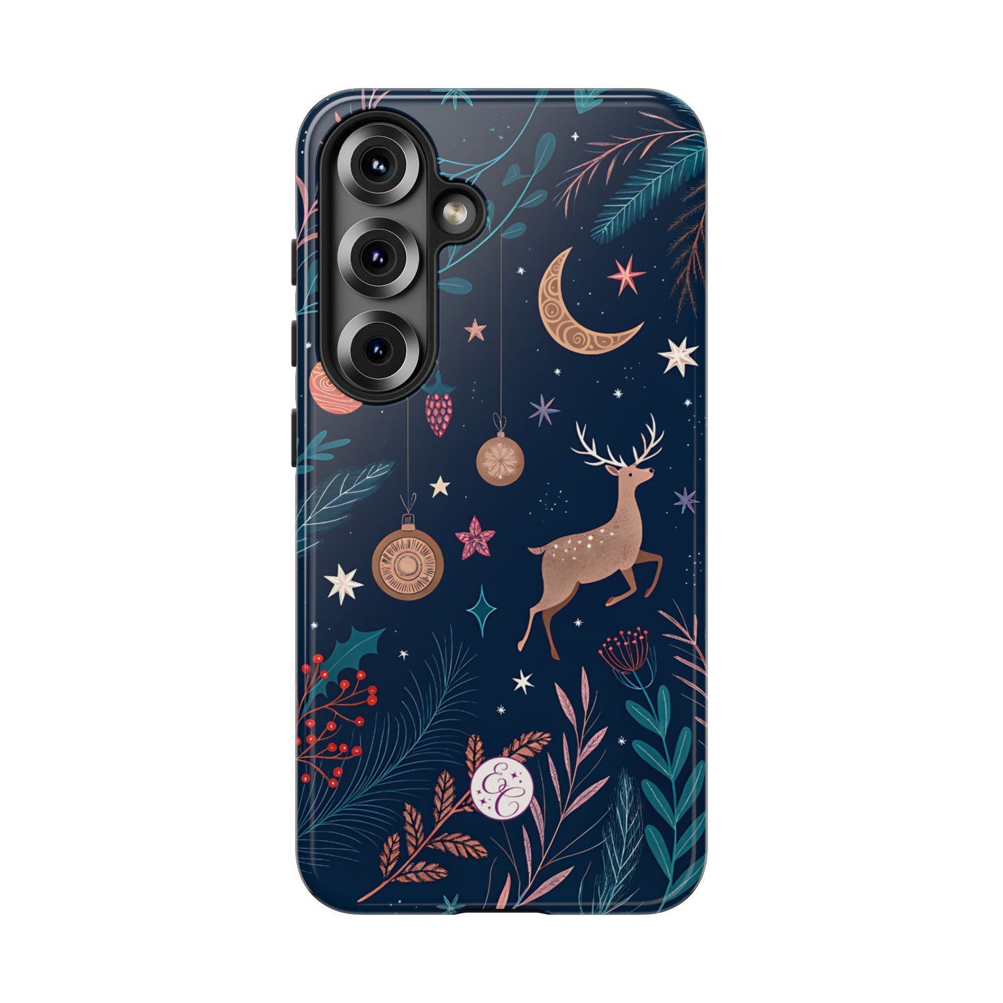 Boho Christmas Reindeer Tough Phone Case