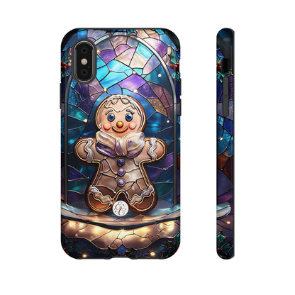 Gingerbread Man Stained Glass Tough Phone Case