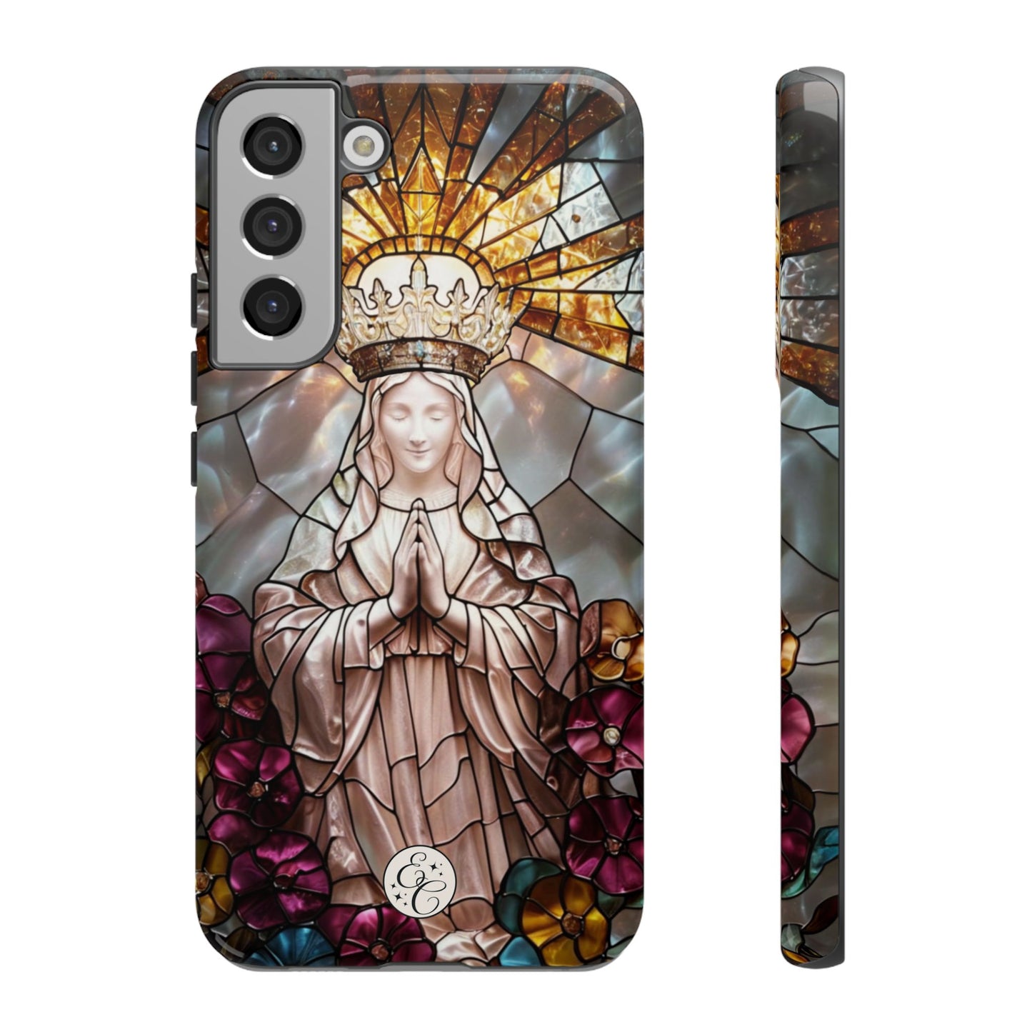 Virgin Mary Stained Glass Tough Phone Case