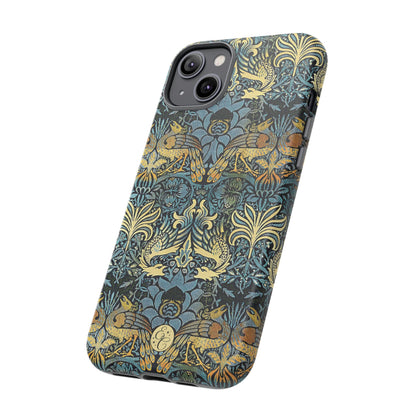 William Morris Peacock and Dragon Tough Phone Case