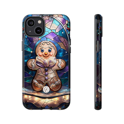 Gingerbread Man Stained Glass Tough Phone Case