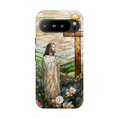 Jesus Stained Glass Tough Phone Case