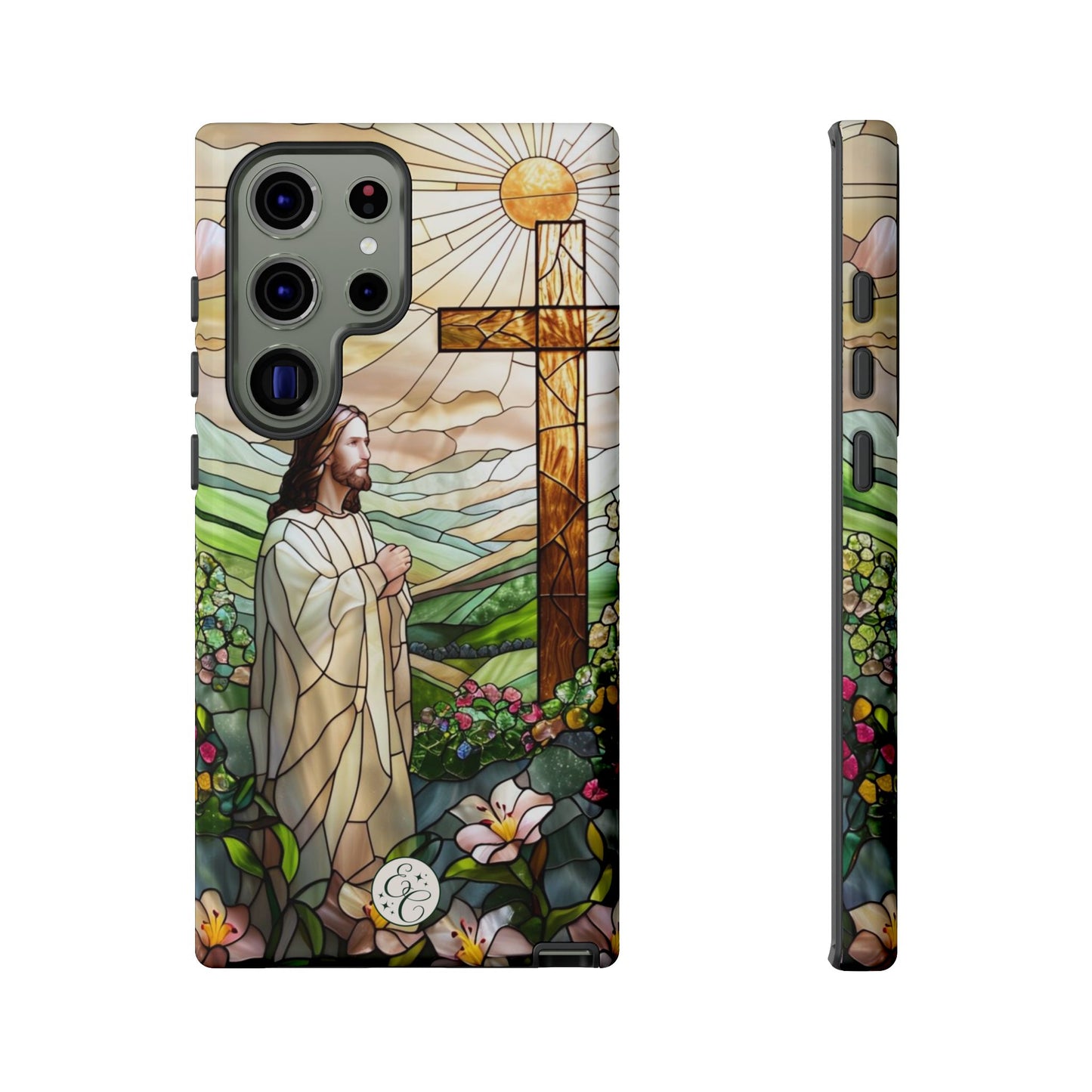 Jesus Stained Glass Tough Phone Case