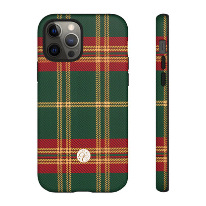 Green Red & Gold Plaid Tough Phone Case