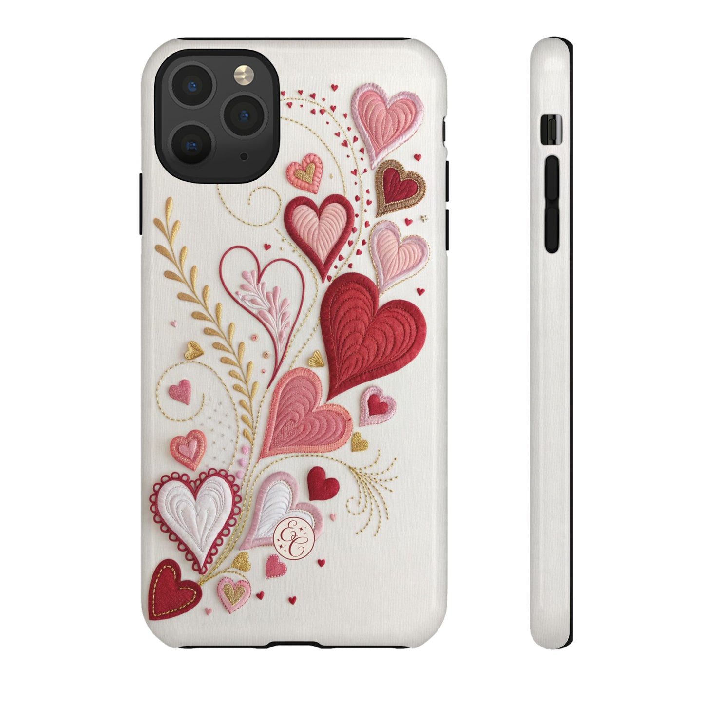 Hearts Pattern Tough Phone Case