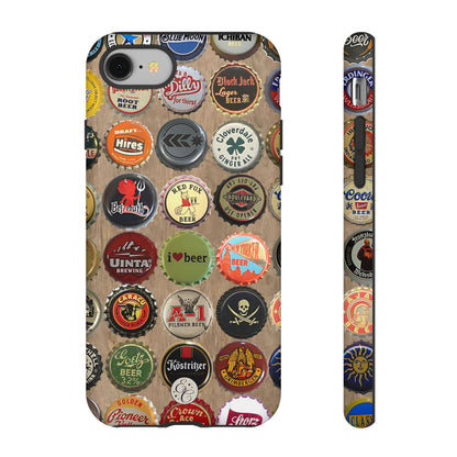 Beer Bottle Caps Tough Phone Case