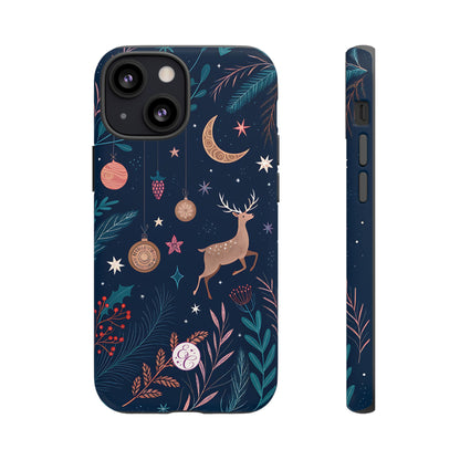 Boho Christmas Reindeer Tough Phone Case