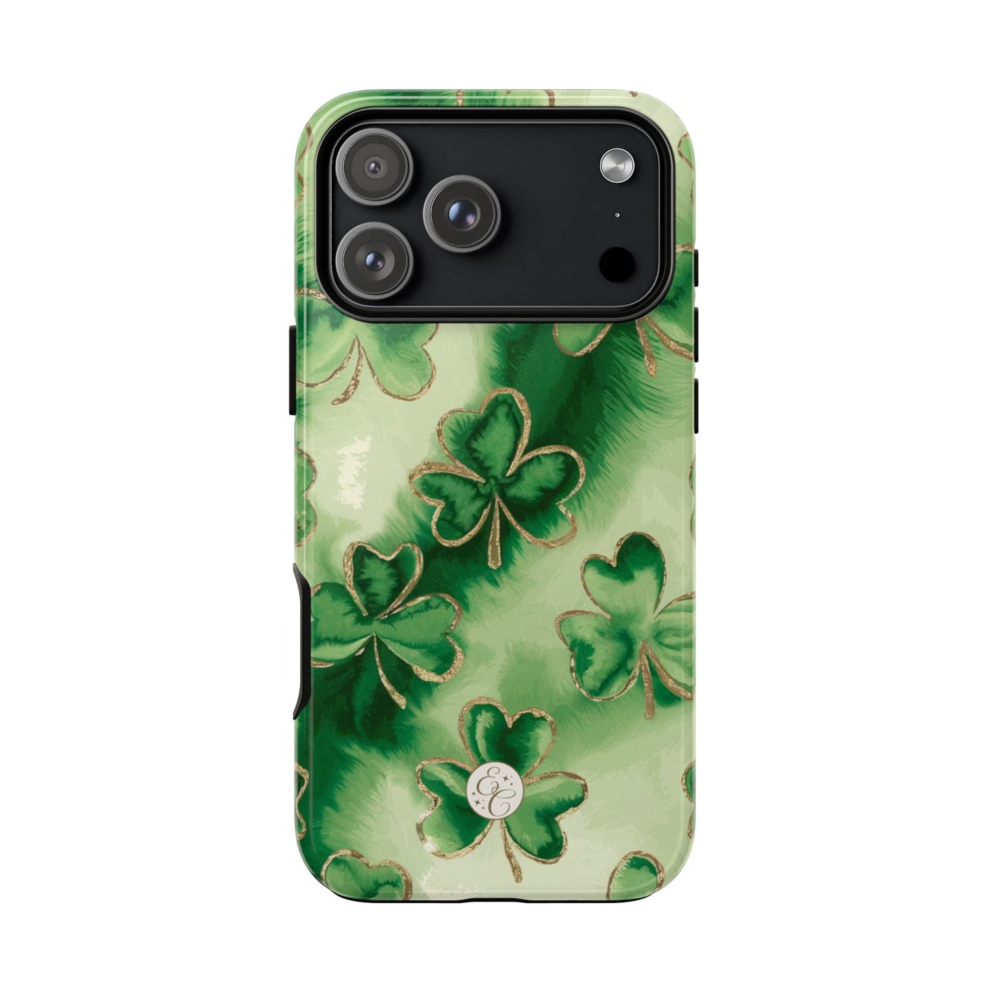 Shamrock Watercolor Pattern Tough Phone Case