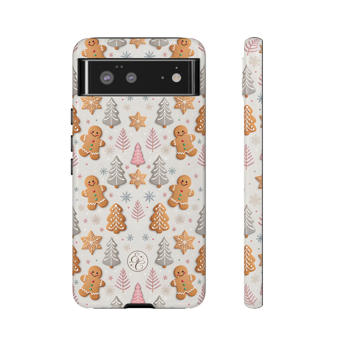 Christmas Gingerbread Man Pattern Tough Phone Case