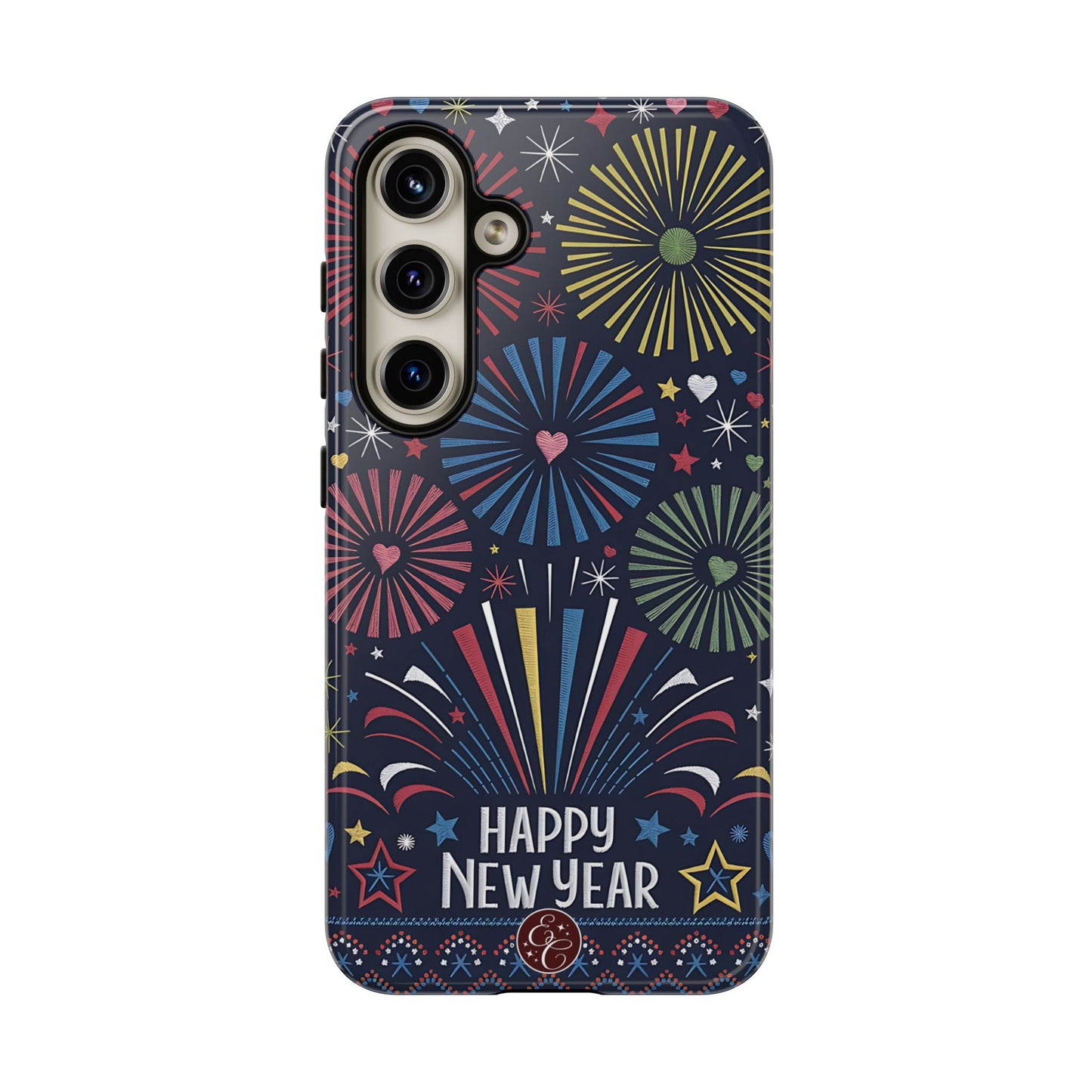 Happy New Year Fireworks Tough Phone Case