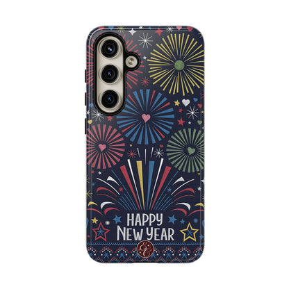 Happy New Year Fireworks Tough Phone Case