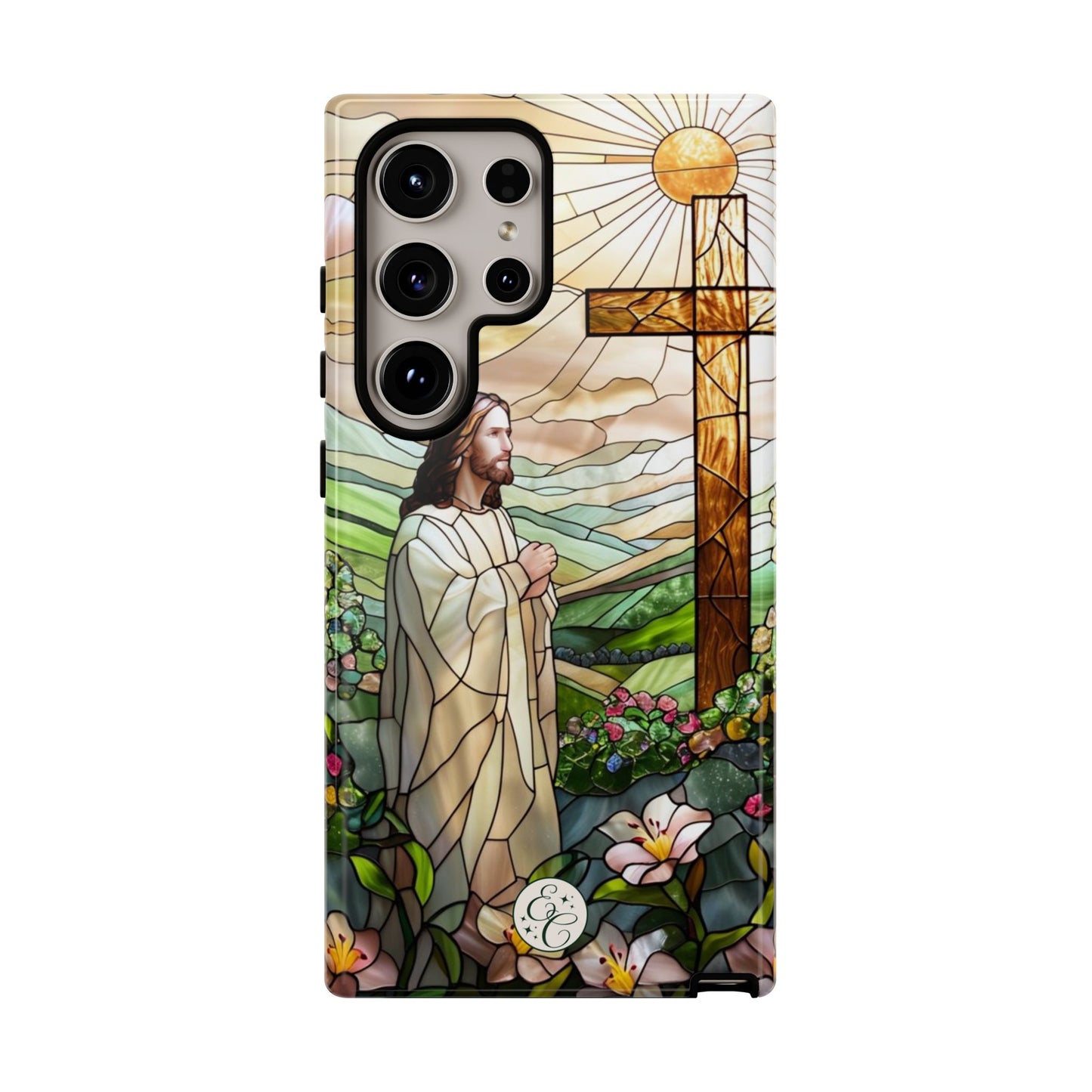 Jesus Stained Glass Tough Phone Case