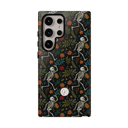 Halloween Boho Skeleton Pattern Tough Phone Case