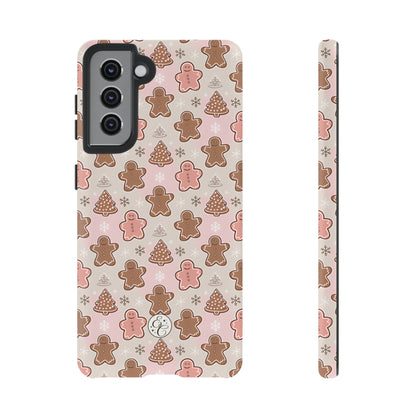 Gingerbread Men & Xmas Tree Pattern Tough Phone Case