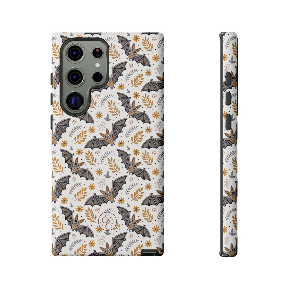 Boho Bat Pattern Halloween Phone Case