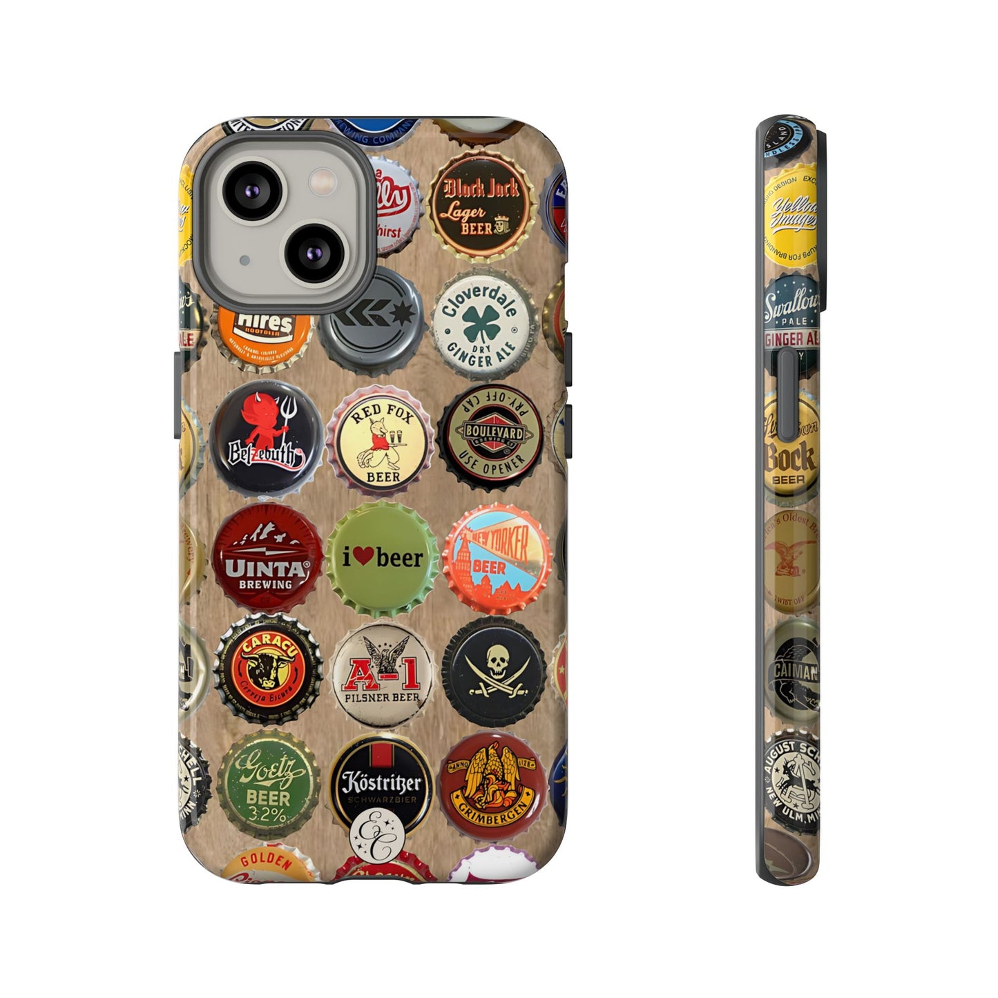 Beer Bottle Caps Tough Phone Case