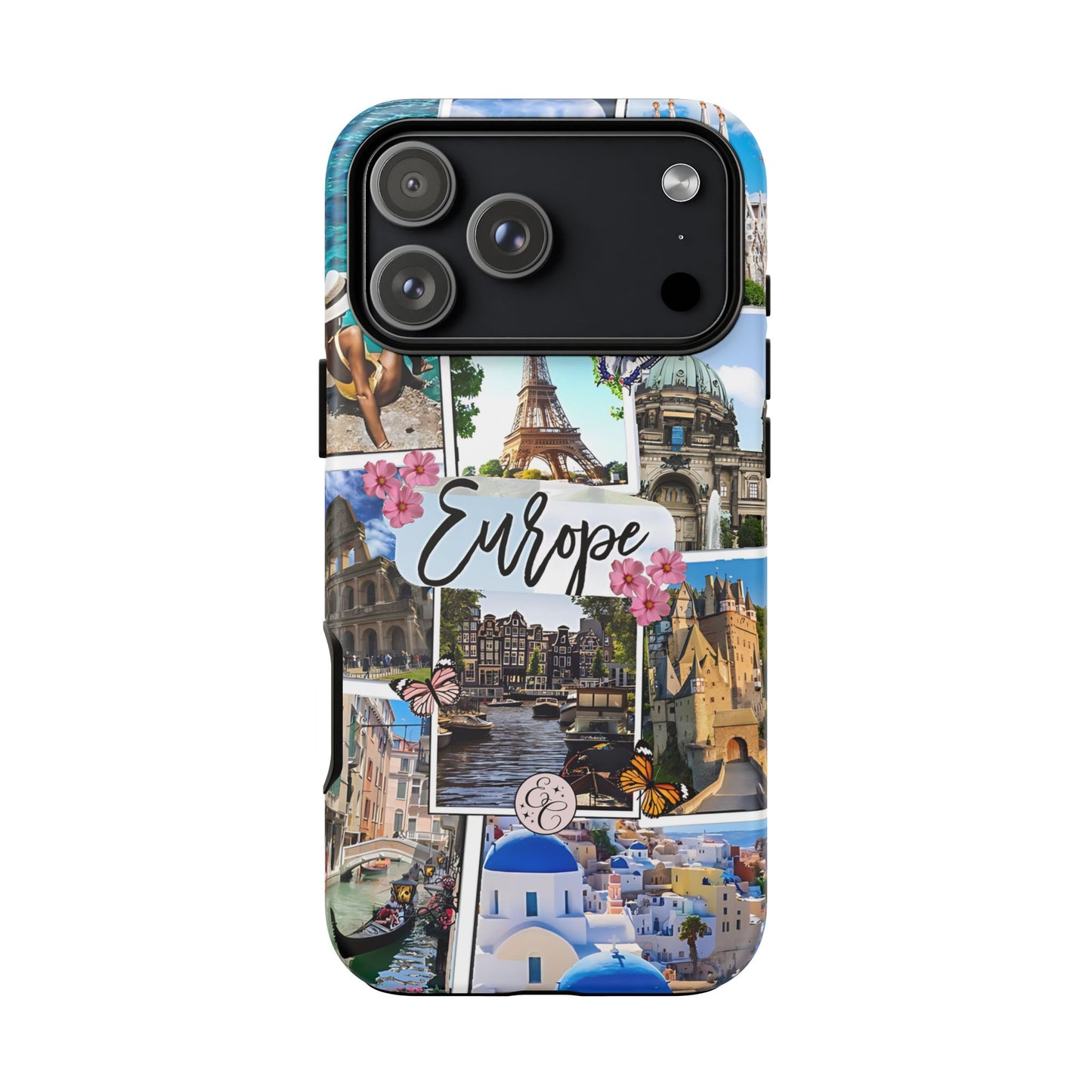 Europe Travel Collage Tough Phone Case