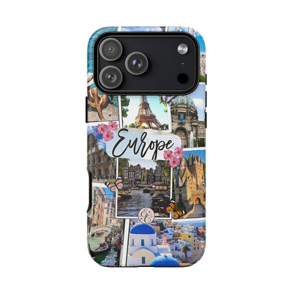 Europe Travel Collage Tough Phone Case
