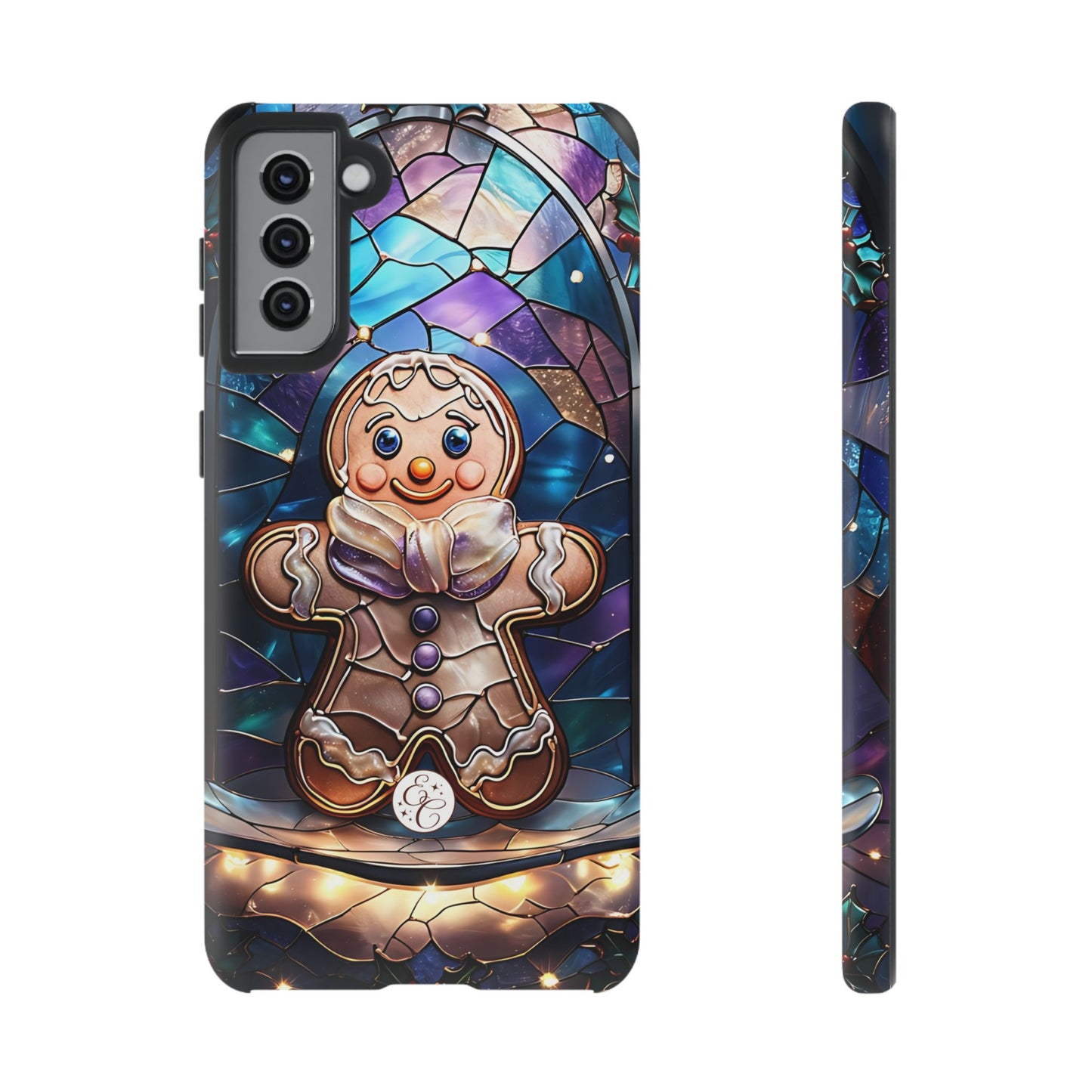 Gingerbread Man Stained Glass Tough Phone Case