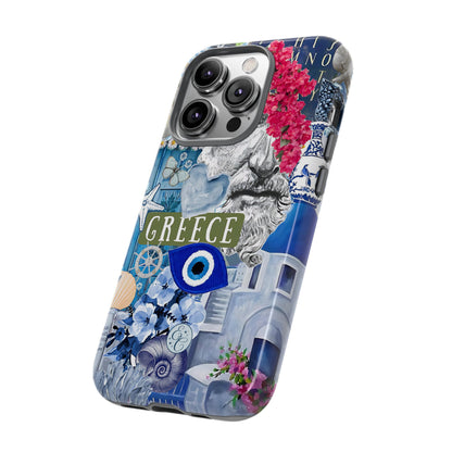 Greek Summer Collage Tough Phone Case