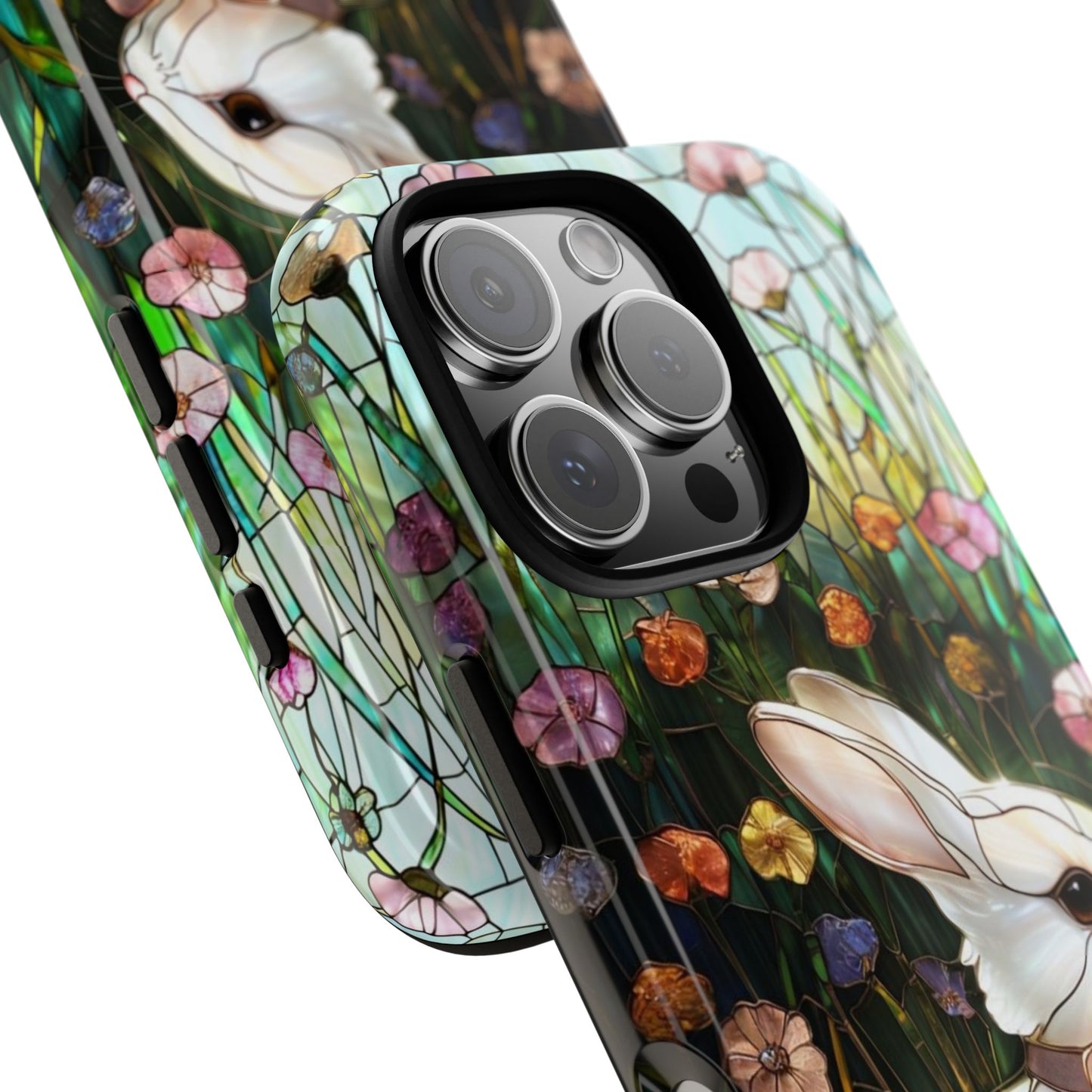 Easter Rabbit Stained Glass Tough Phone Case