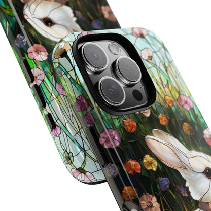 Easter Rabbit Stained Glass Tough Phone Case
