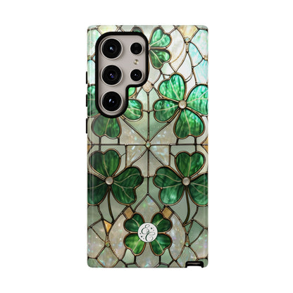 Stained Glass Clover Tough Phone Case