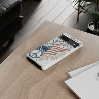 Boho American Flag Tough Phone Case