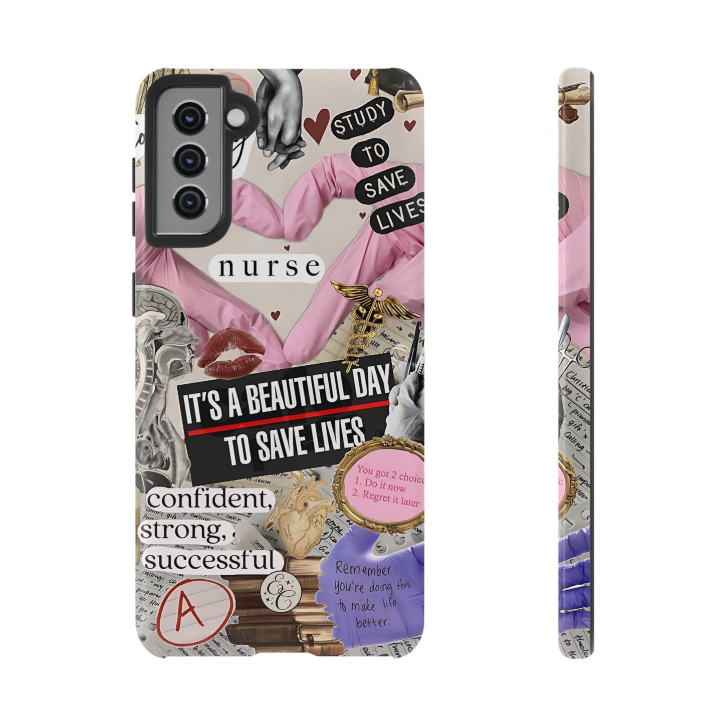 Nurse Inspirational Collage Tough Phone Case