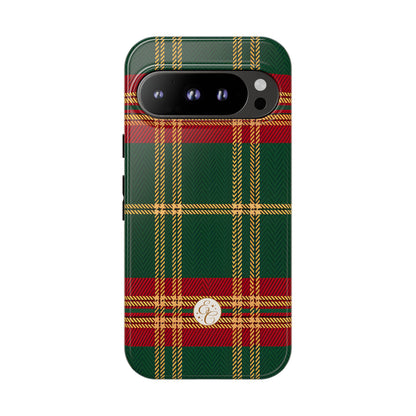 Green Red & Gold Plaid Tough Phone Case