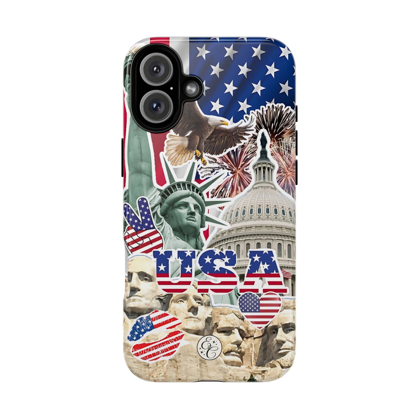 Patriotic USA Collage Tough Phone Case